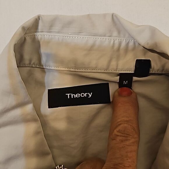 THEORY BUTTON DOWN SHIRT SIZE MEDIUM - Picture 6 of 8